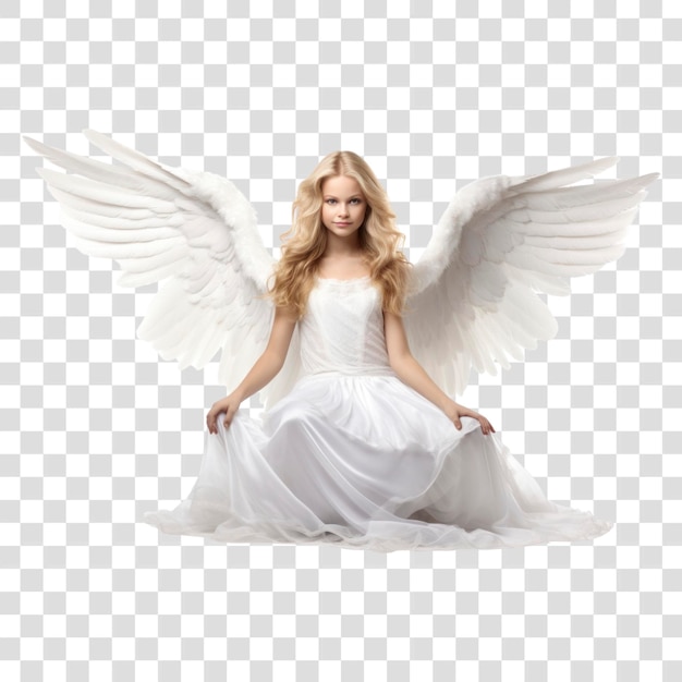 Angel fashion dress white