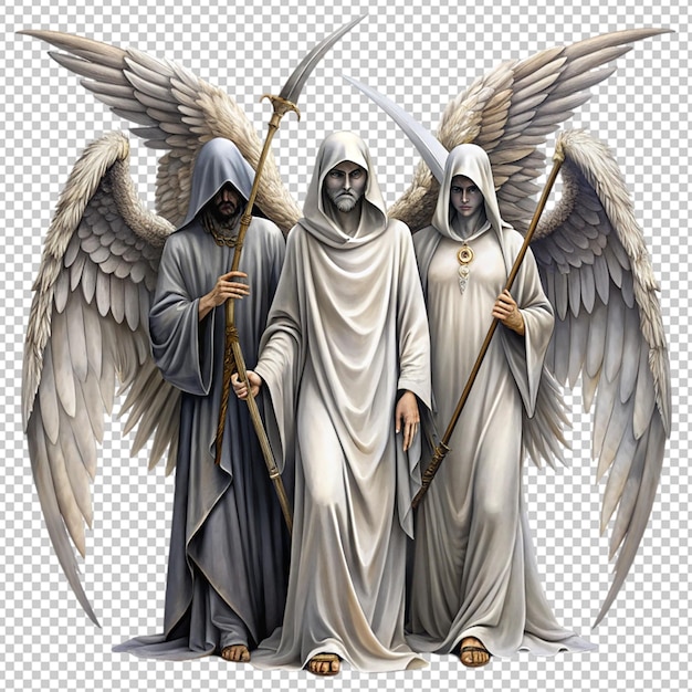 PSD angels of death on transparent background