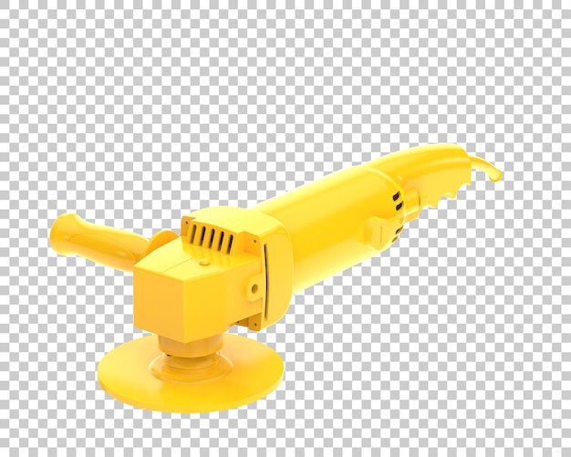 Angle grinder isolated on transparent background 3d rendering illustration