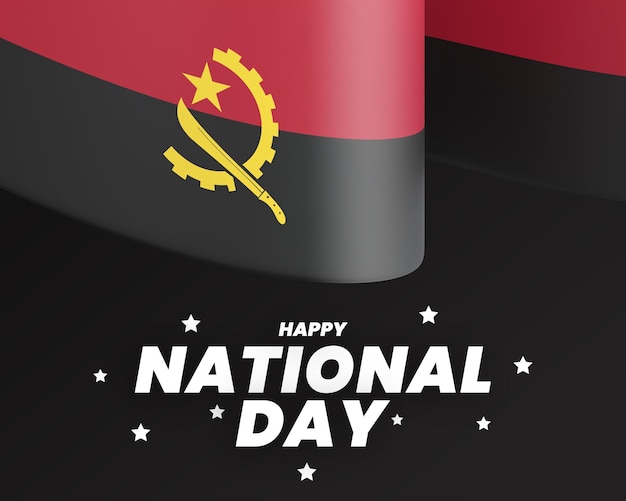 angola flag design template independence national day editable text and background