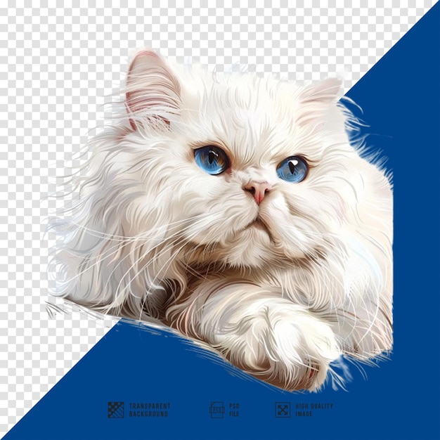 PSD angora cat with hd quality