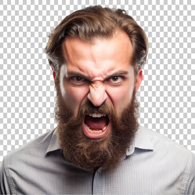 PSD angry beard