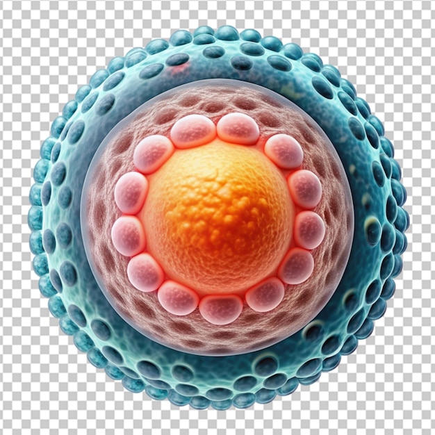 PSD animal cell on transparent background