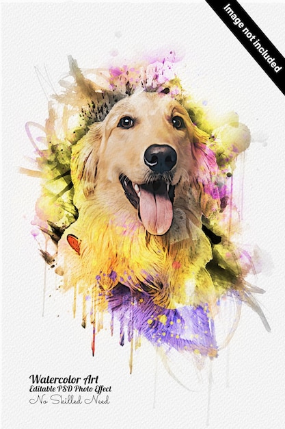 Animal Painting Watercolor Photo Effect