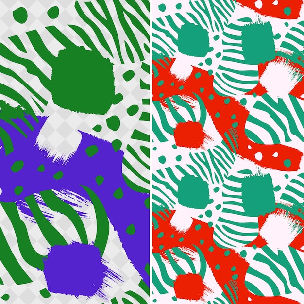 Animal Print Patterns With Animal Shapes and Outlined in Irr Creative Abstract Geometric Vector