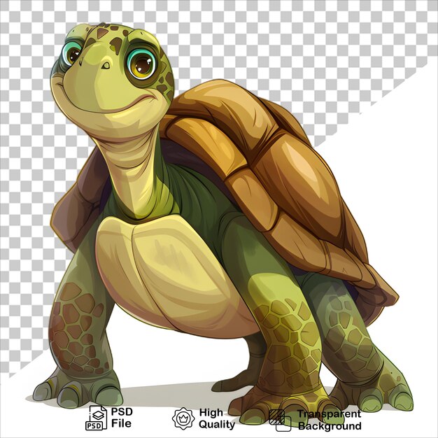 Animated Turtle Illustration with Vibrant Colors