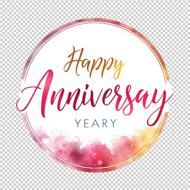 PSD anniversary greeting on white background