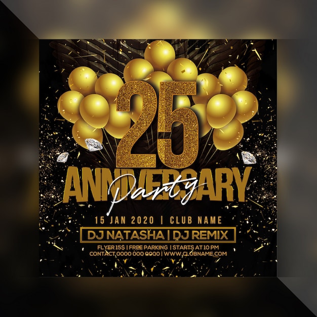 Anniversary party flyer