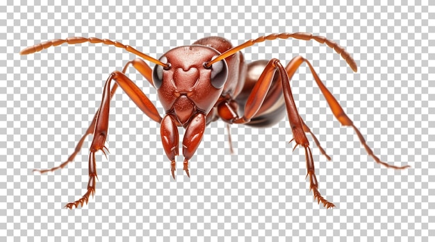 PSD ant isolated on transparent background