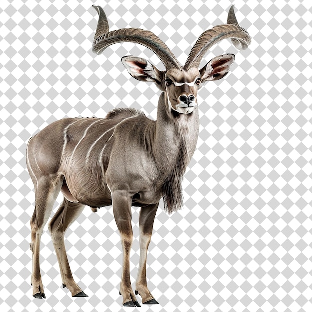 Antelope Isolated on transparent background PSD file format