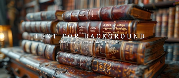 Antique Books Stacked in a Bookshop