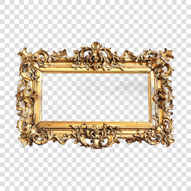 PSD antique frame realisticon transparent background