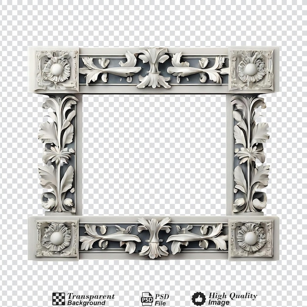 antique statue cut horizontal parts isolated on transparent background