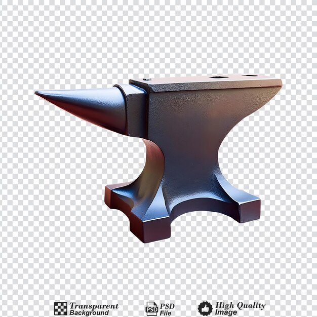 PSD anvil isolated on transparent background