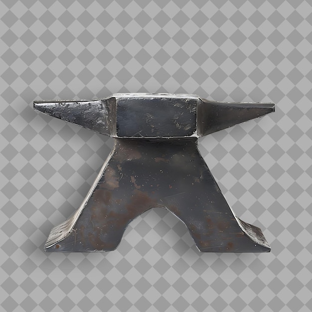 PSD anvil with black steel body a tool used to shape metal by ha png tool on clean background