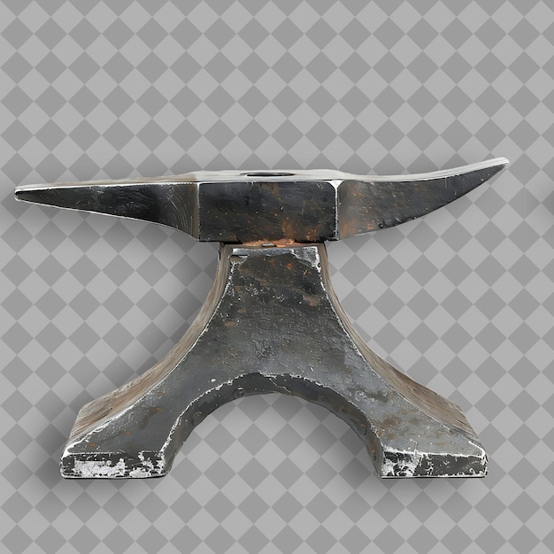 PSD anvil with black steel body a tool used to shape metal by ha png tool on clean background