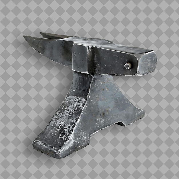 PSD anvil with black steel body a tool used for shaping metal by png tool on clean background