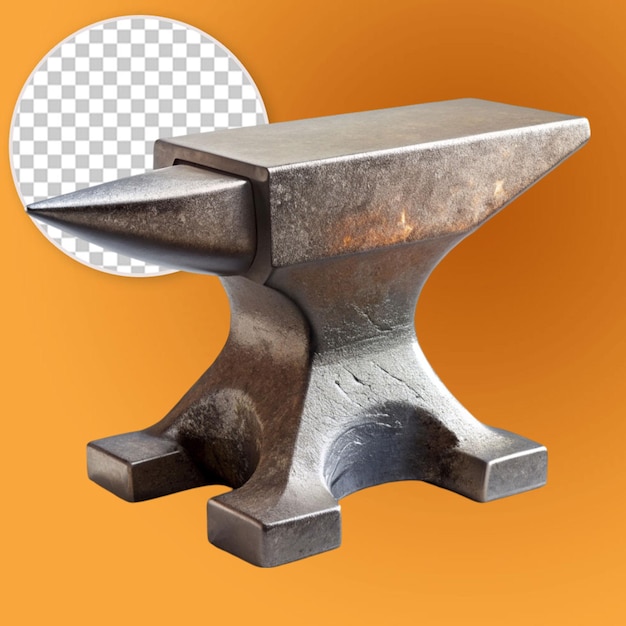 PSD anvils on transparent background