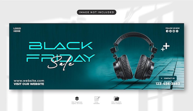 PSD aonline product advertising products banner headphone banner desig