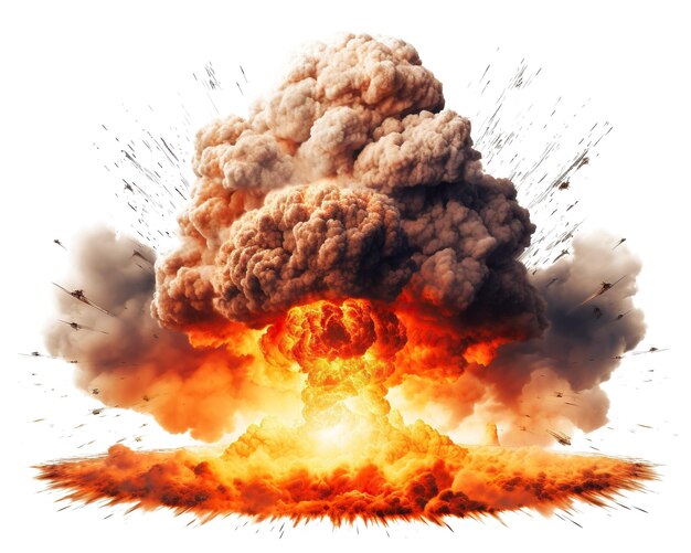 PSD apocalyptic blast a massive nuclear bomb explosion