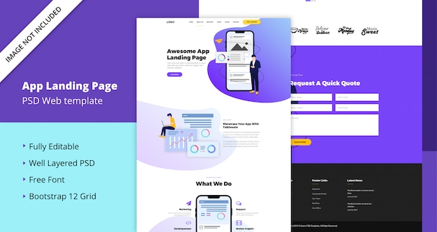 App Landing Page Template