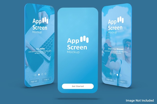 App Screen Mockup Front View