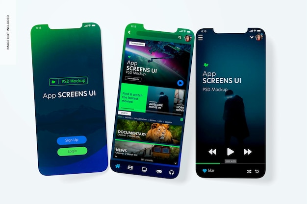 App Screens UI Mockup