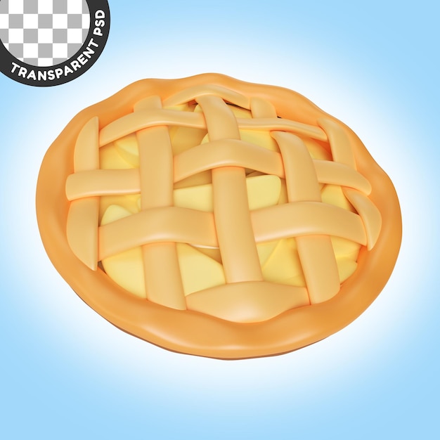 Apple Pie 3D Illustration Icon