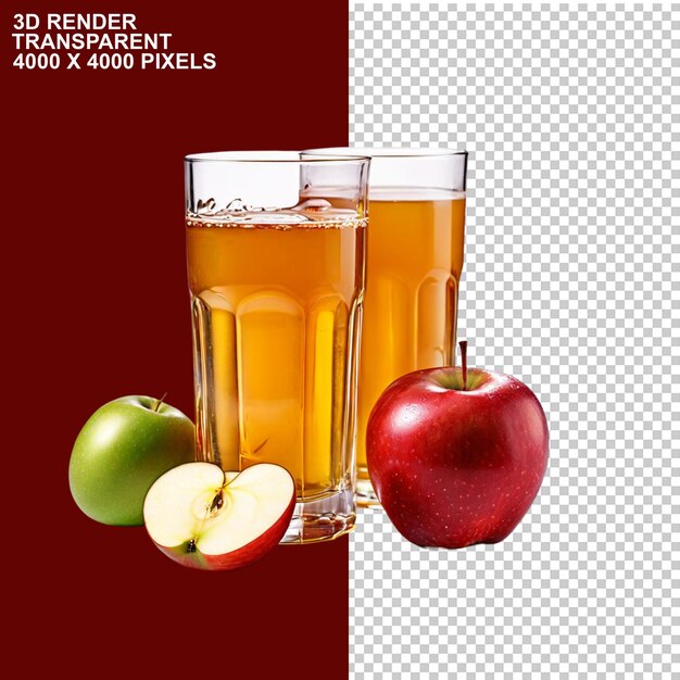 applefruitandglassofapplejuiceapplejuiceconcentratejuicetransparent