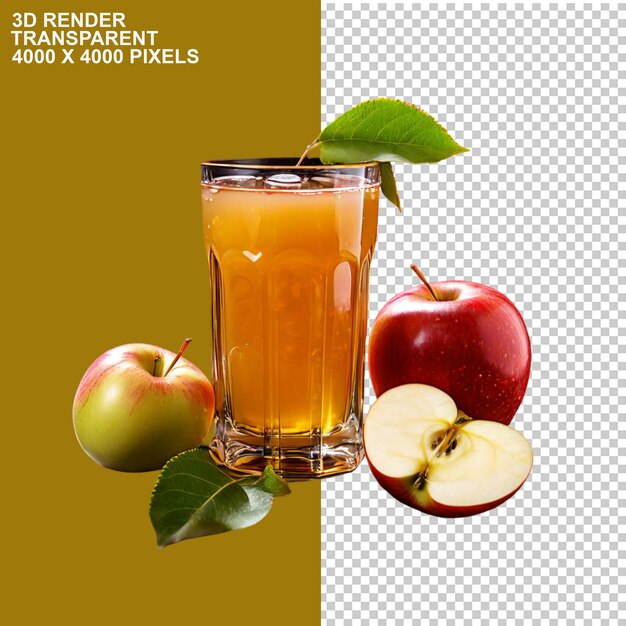 applefruitandglassofapplejuiceapplejuiceconcentratejuicetransparent