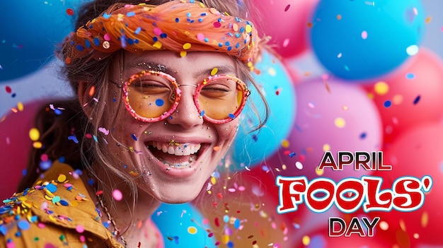 April Fools Day Celebration Card April Fools Jester Hat background