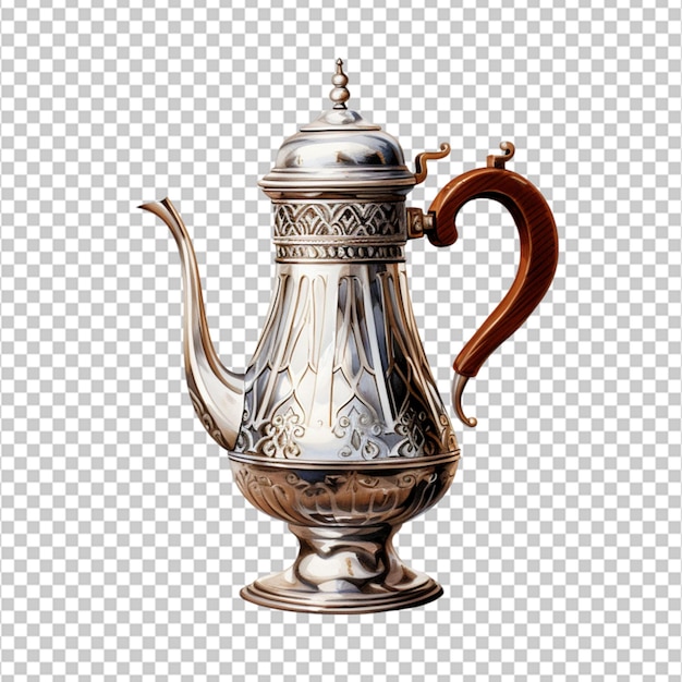 arabic coffee pot on white background