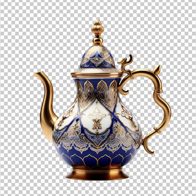 arabic coffee pot on white background