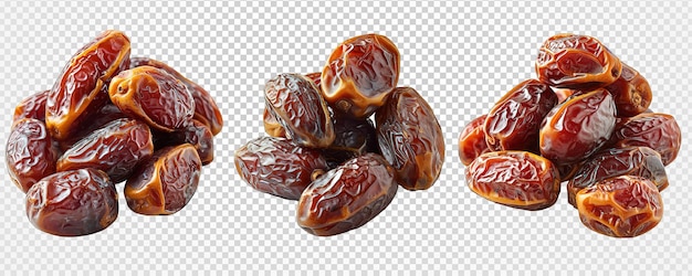 Arabic dates isolated on transparent background date fruit png generative ai