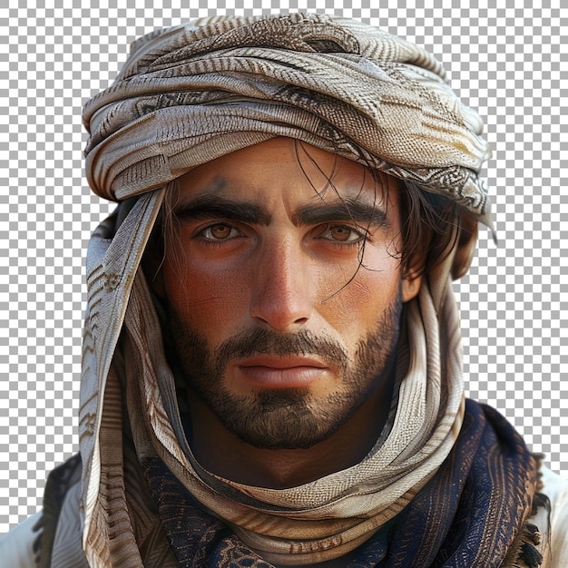 PSD arabic man on transparent background ai generated