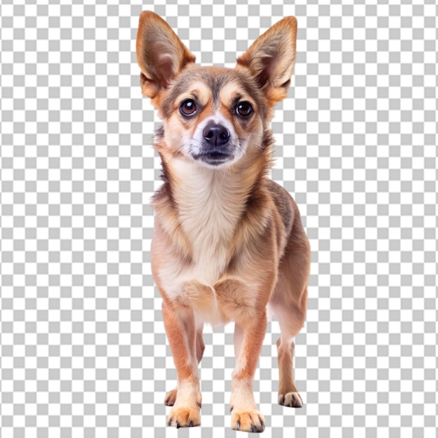 arafed dog standing on transparent background