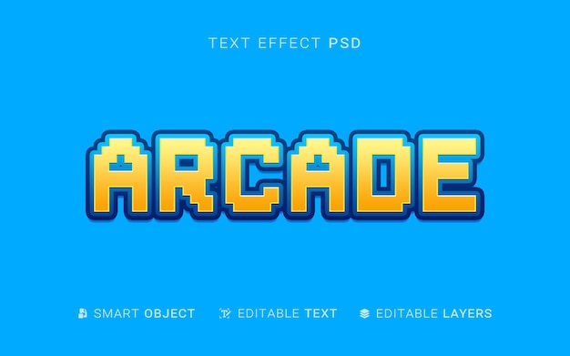 Arcade text effect design