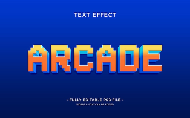 Arcade text effect