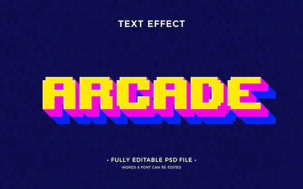 Arcade text effect