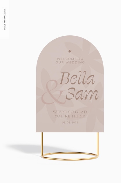 Arch Wedding Sign Mockup