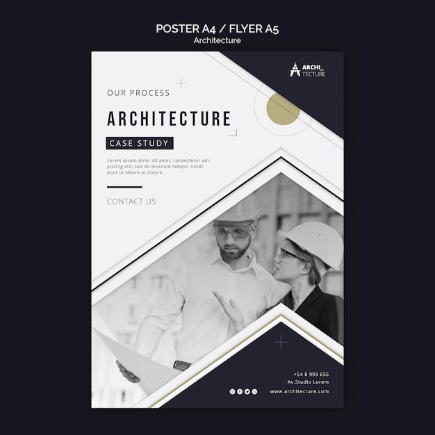 Architecture concept flyer template