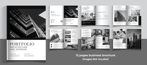 Architecture or interior brochure template minimalist design