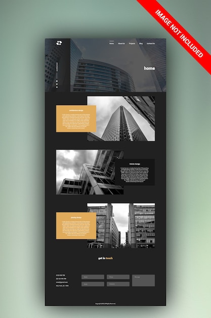 Architecture Website Design Template