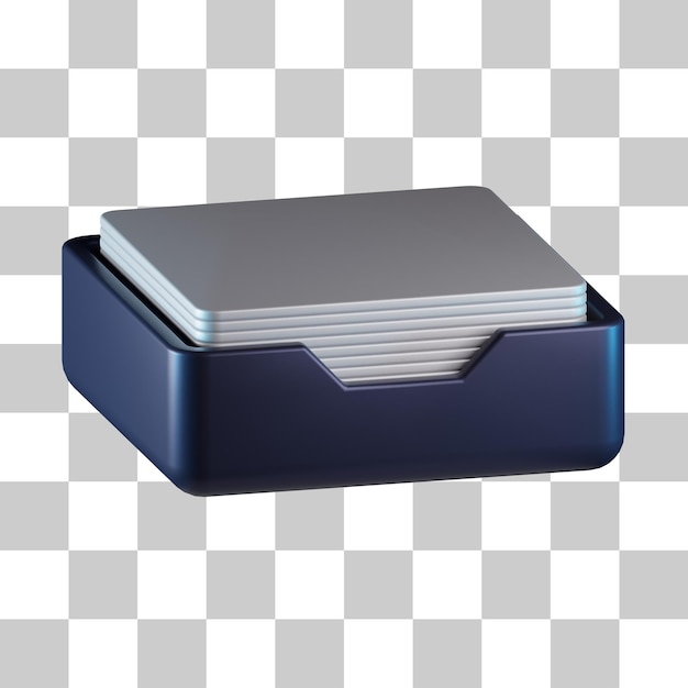 Archive Document 3D Icon