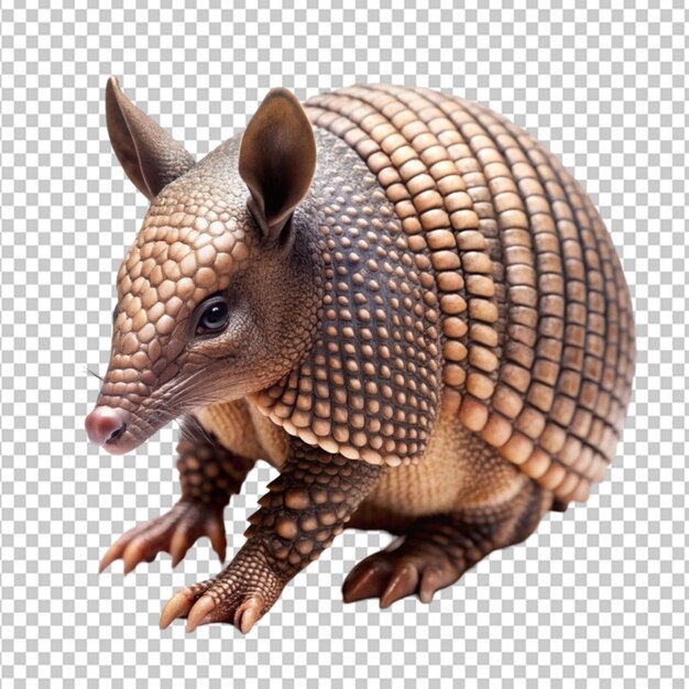 PSD armadillo on transparent background