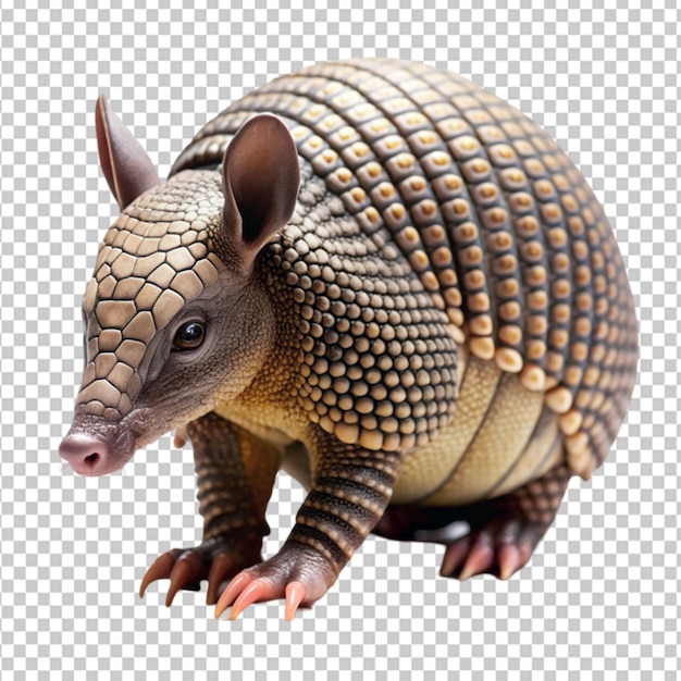 PSD armadillo on transparent background