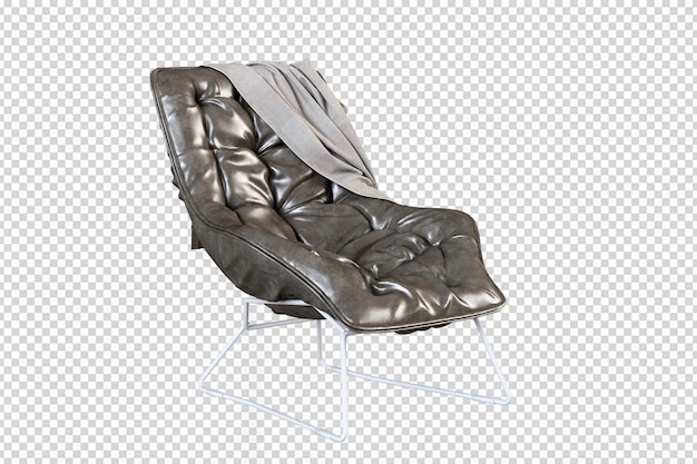 Armchair mockup 3d rendering