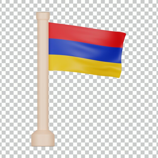 Armenia Flag 3D Icon