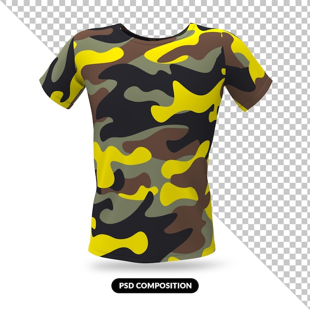 Army Shirt 3d Mock up isolated Premium Psd