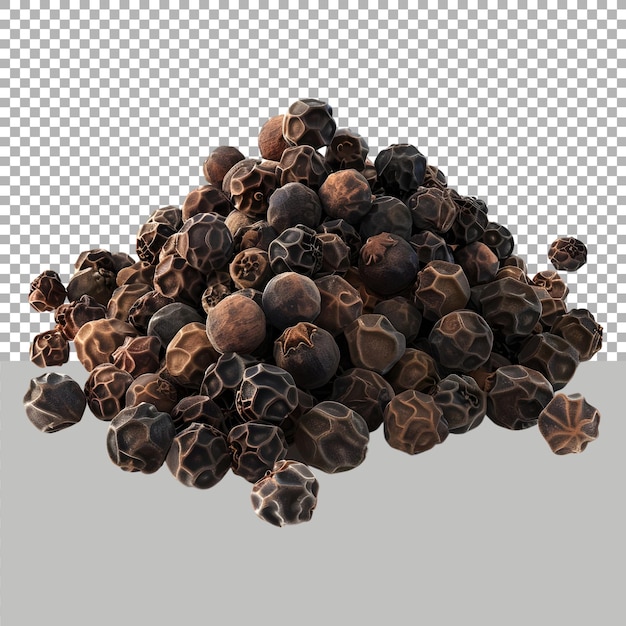 Aromatic Black Pepper on Transparent background Ai Generated